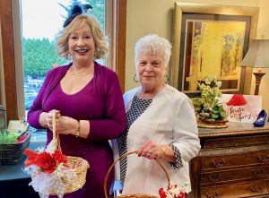 Fashion Show and Luncheon Selling raffle tickets