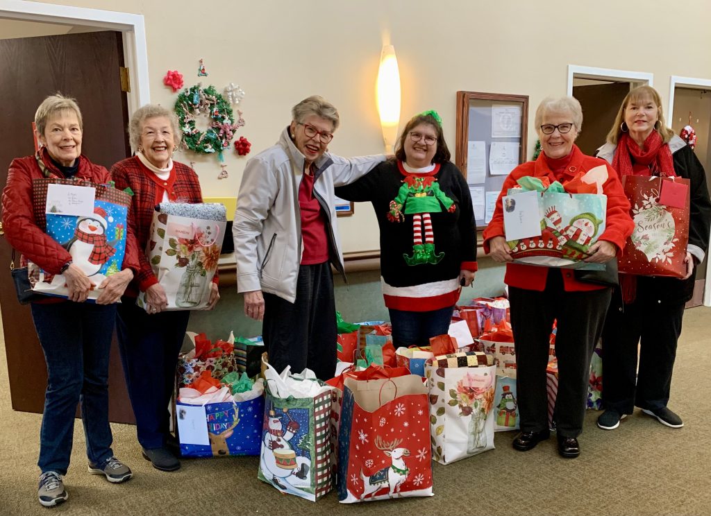 Delivering Christams Gifts to St. Francis Care Center