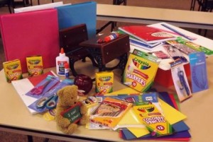 OSS Supplies Sample of items provided through Operation School Supplies
