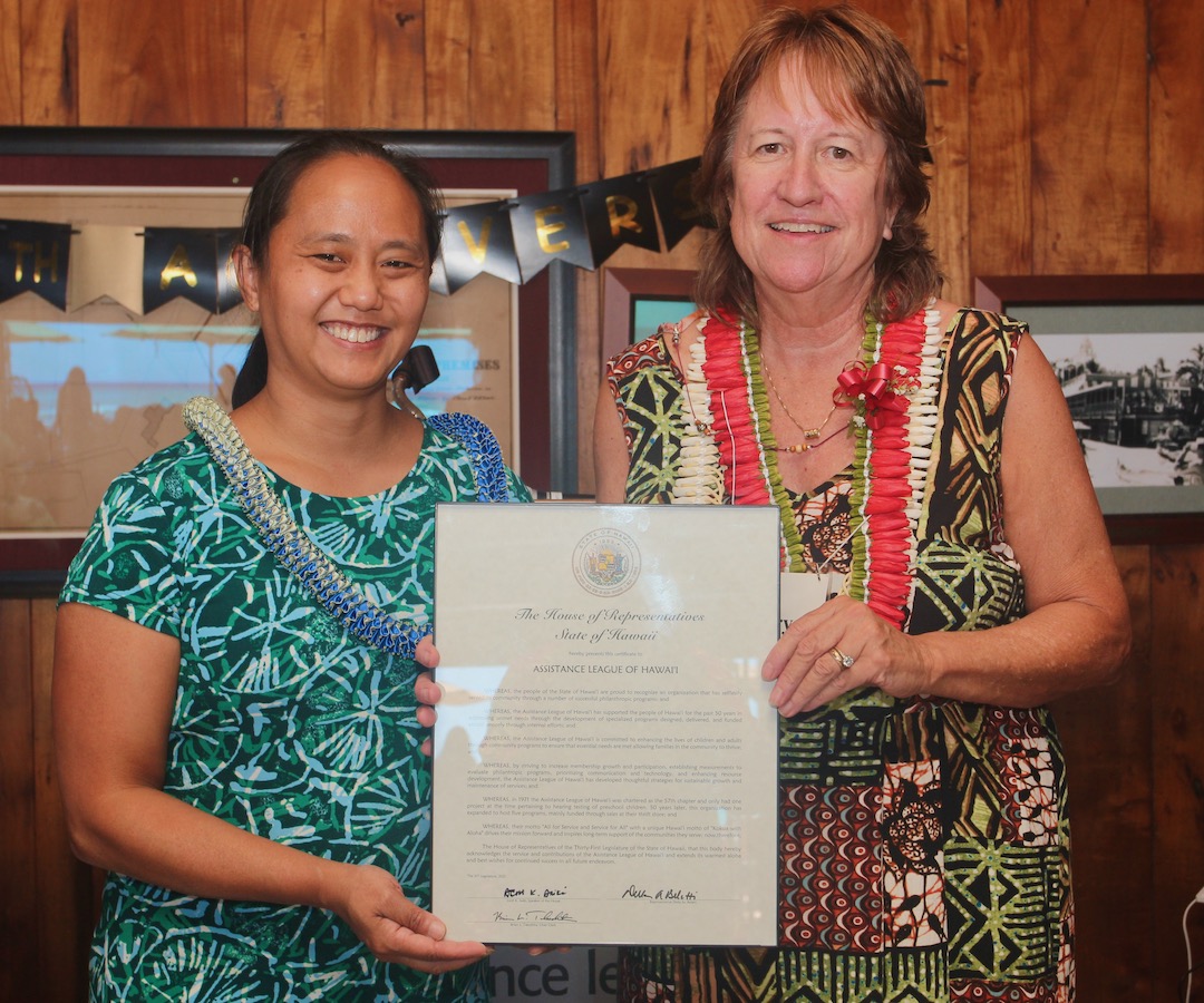 State Rep. Della Au Belatti and Mary Monohon