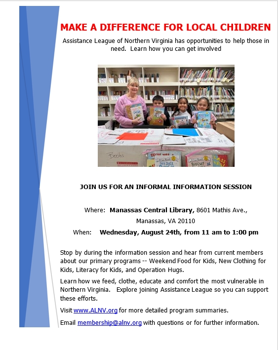 Flyer for an ALNV membership drive event