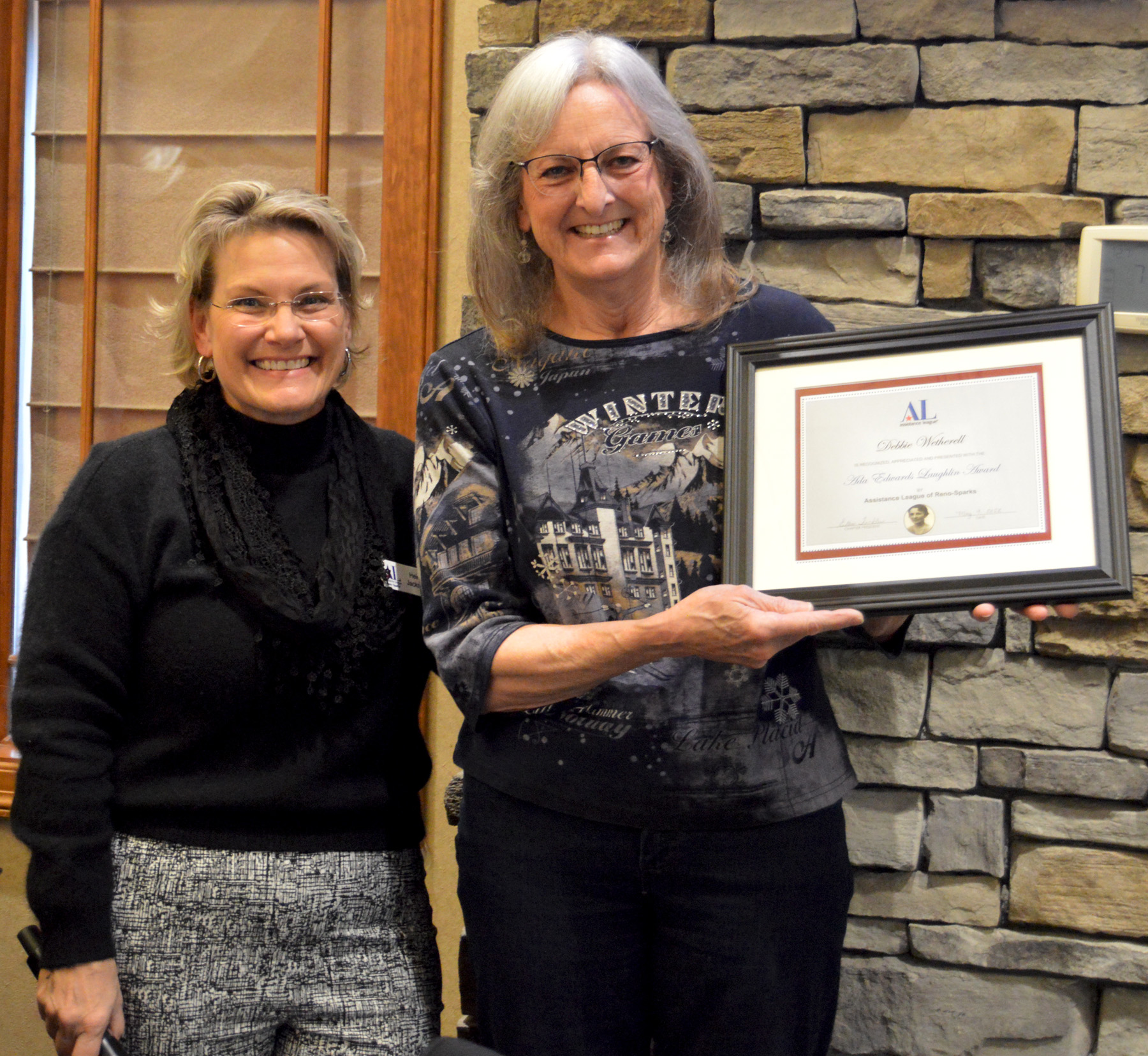 Winner of the Ada Edwards Laughlin Award