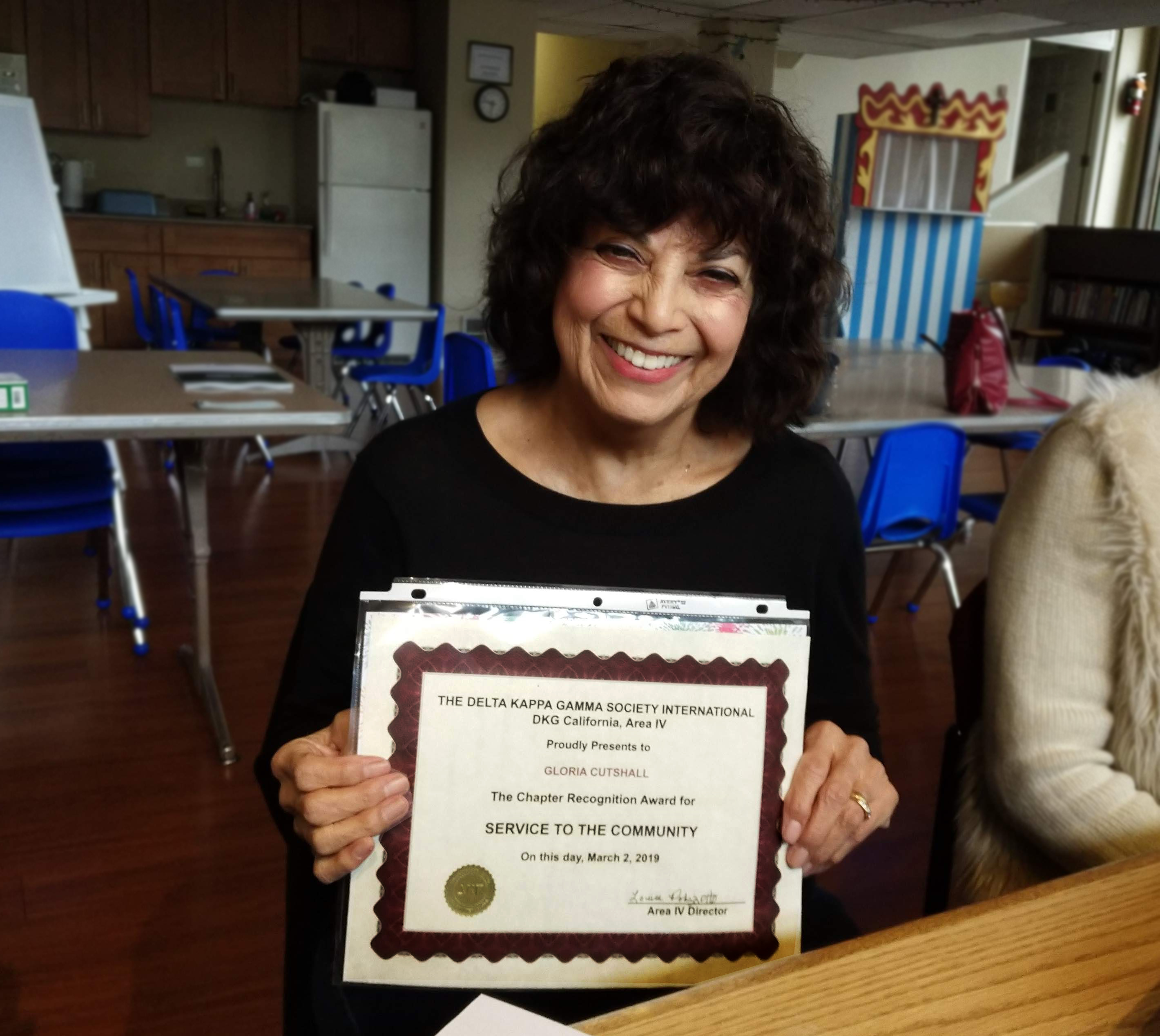 Volunteer with Delta Kappa Gamma Society Award