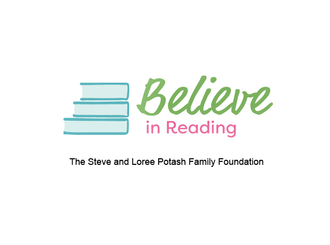 Believe in Reading logo - Potash Family Foundation