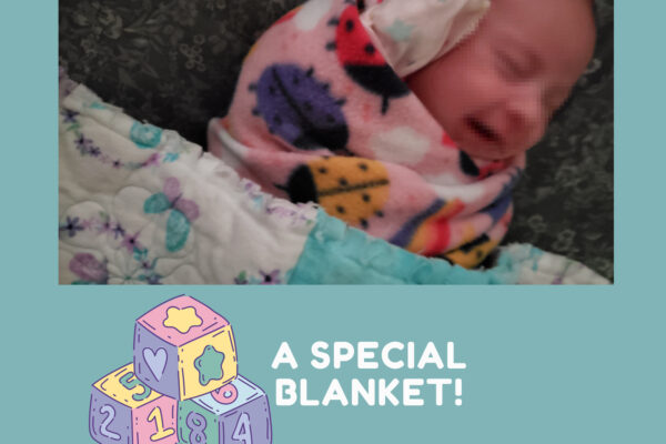 Baby in Caring Hands Blanket