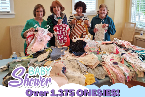 Sorting and Counting Onesies Collected at the Baby Shower