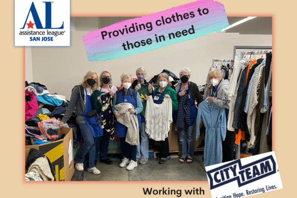 Sorting clothes at CityTeam
