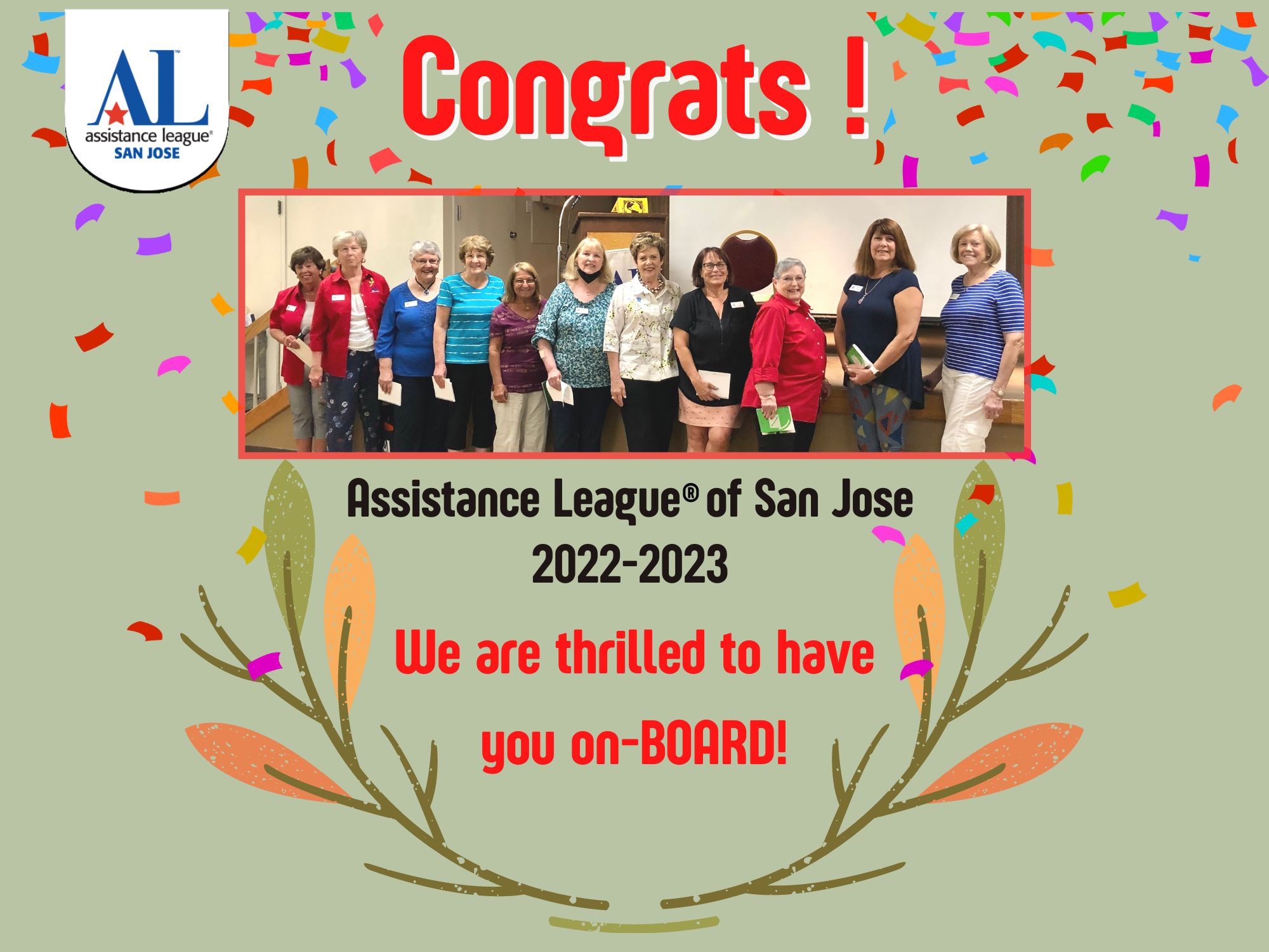 Congrats! to the new Board