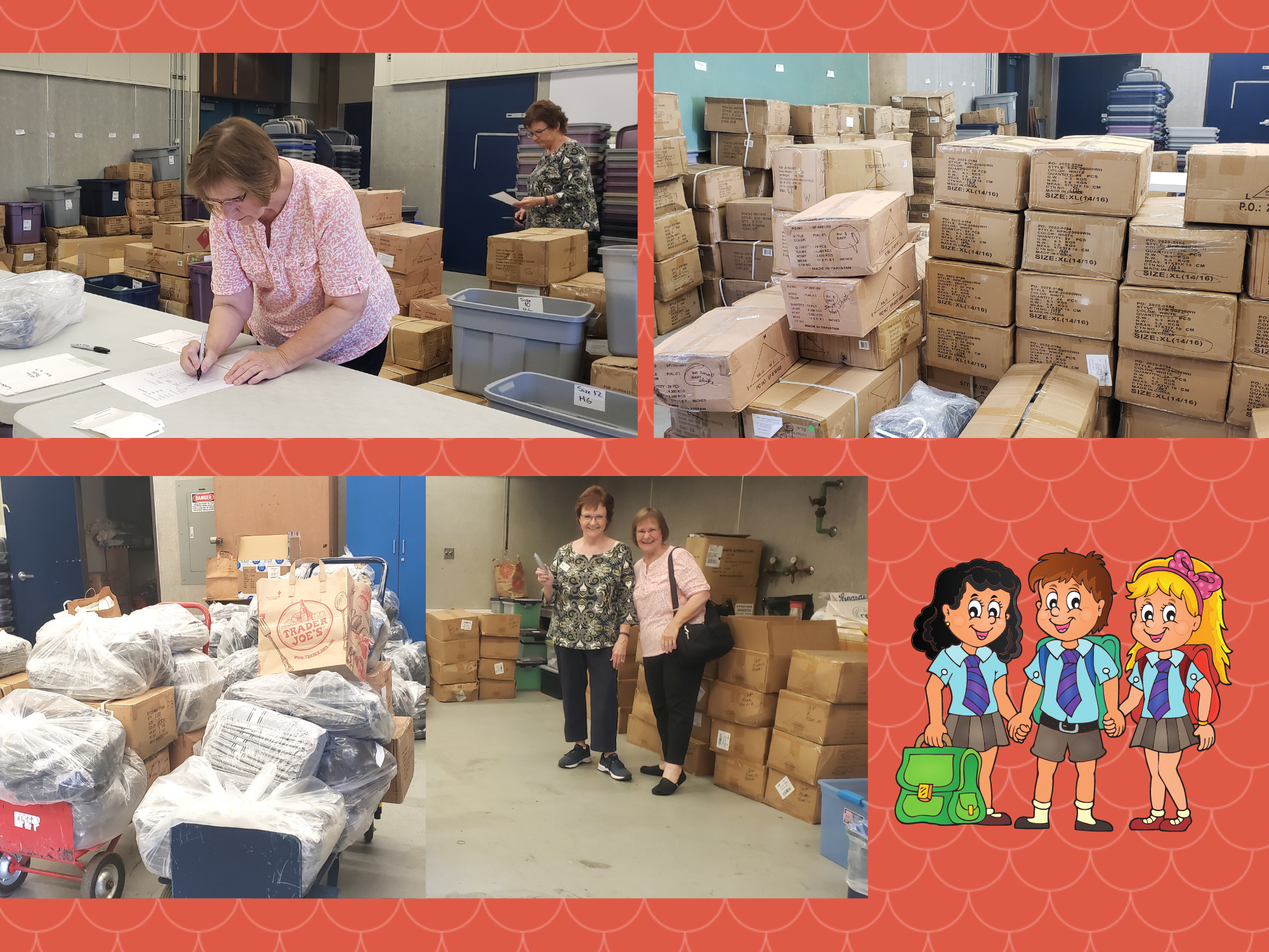 Bagging Uniforms in the Warehouse