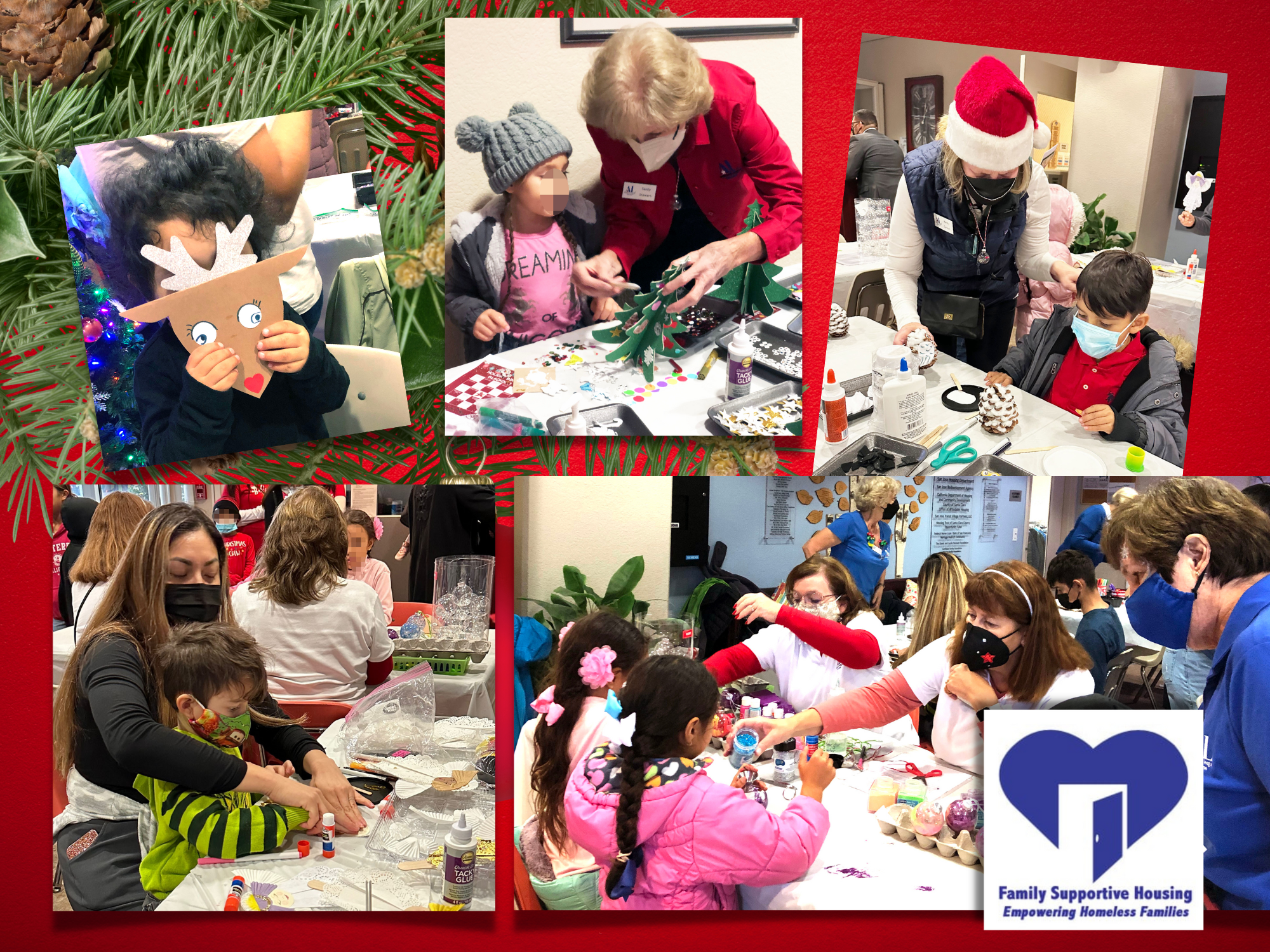 Holiday Arts and Crafts at Family Supportive Housing