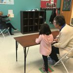 Volunteers screening preschoolers