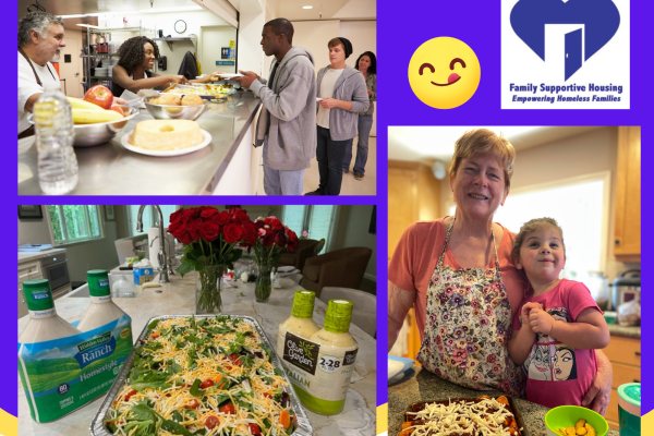 Cooking and Delivering Dinners to Family Supportive Housing