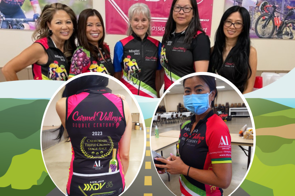 Carmel Valley Double Century Jerseys with AL logos