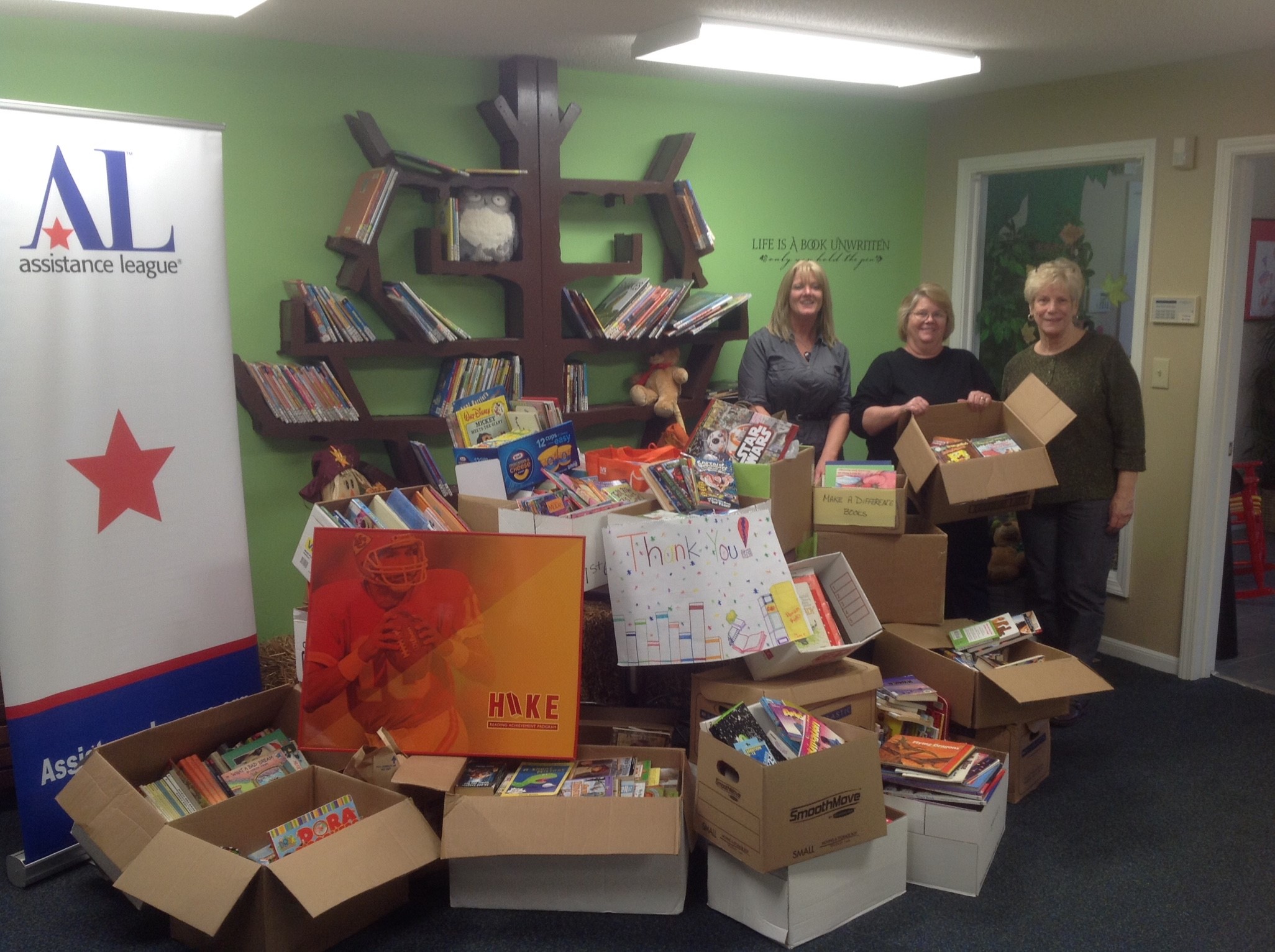 l-r: Roxie Montgomery, HIKE Program Director, Cathy Ham and Cindy Foreman, Phoenix Family Program Coordinators