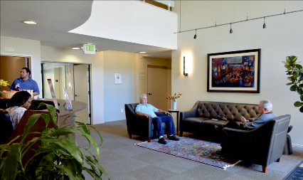 The Assistance League of Los Altos this year funded an overhaul of the entry to the Flora Lamson Hewlett Apartments Housing of Medical Emergencies, where select Stanford Health Care patients and caretakers stay during extended treatments.