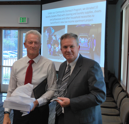 Southern Utah - Awarded the National School Bell Award to the Washington County School District (002) Larry Bergeson & Kelly Blake